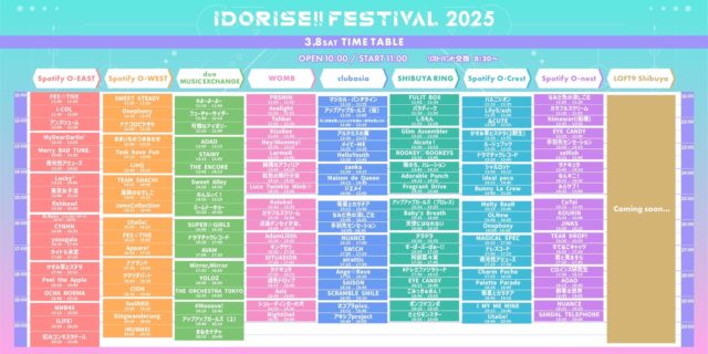 IDORISE!! FESTIVAL 2025 TT