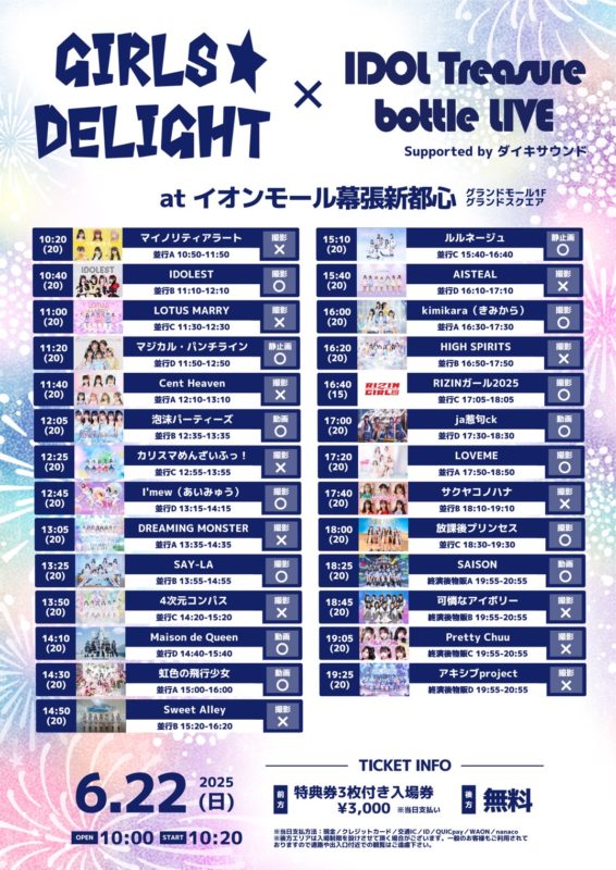 GIRLS☆DELIGHT×IDOL Treasure bottle LIVE vol.5 TT