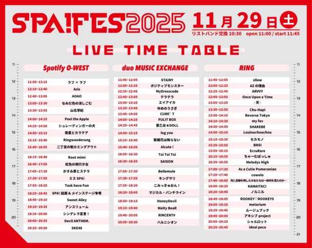 SPA!FES 2025 TT